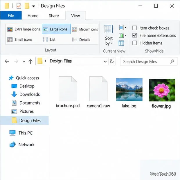 如何在 Windows 10 中啟用不支援的影像格式的縮圖預覽