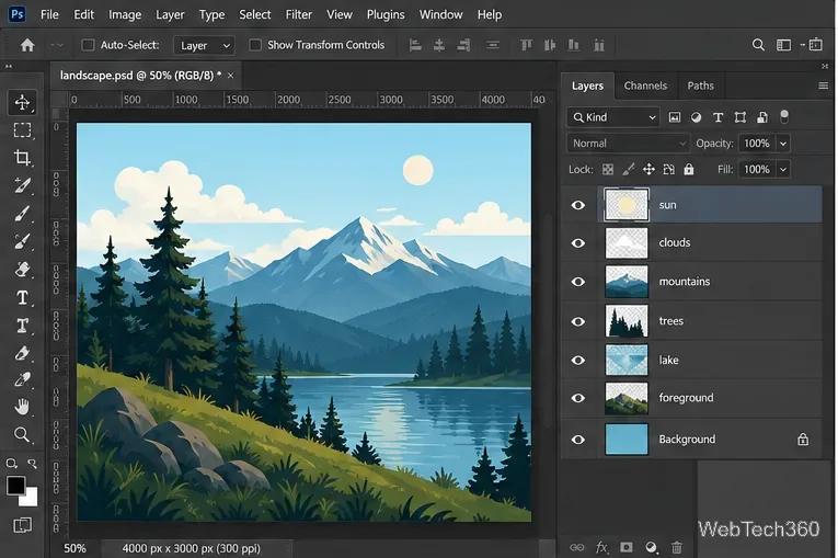 Cómo exportar todas las capas de Photoshop como imágenes separadas