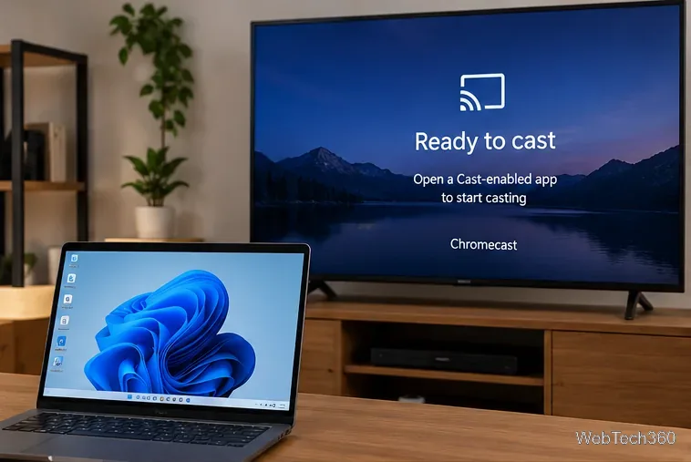 Como estender a área de trabalho do Windows para uma TV Chromecast