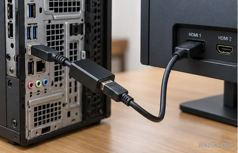 So reparieren Sie einen DisplayPort-zu-HDMI-Adapter, der nicht funktioniert