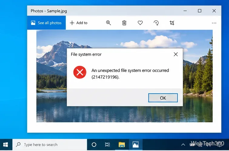 Cómo solucionar un error del sistema de archivos en Windows 10
