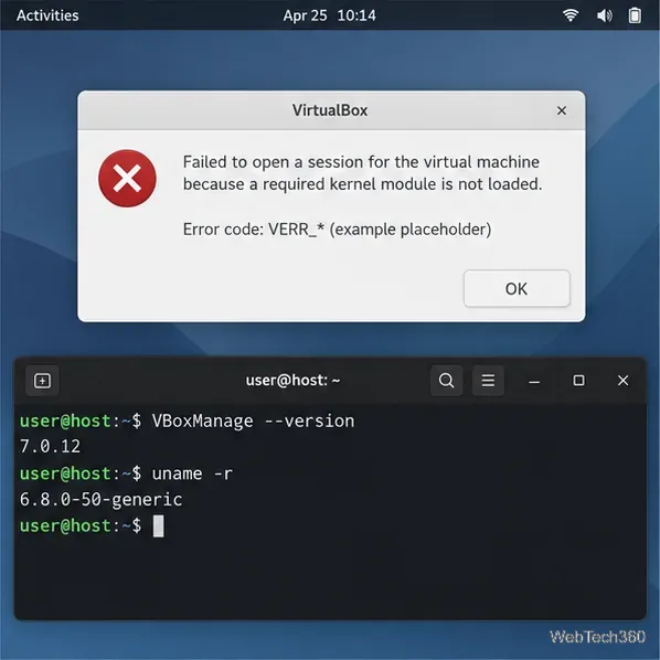 How to Fix a VirtualBox VM Launch Error on Linux