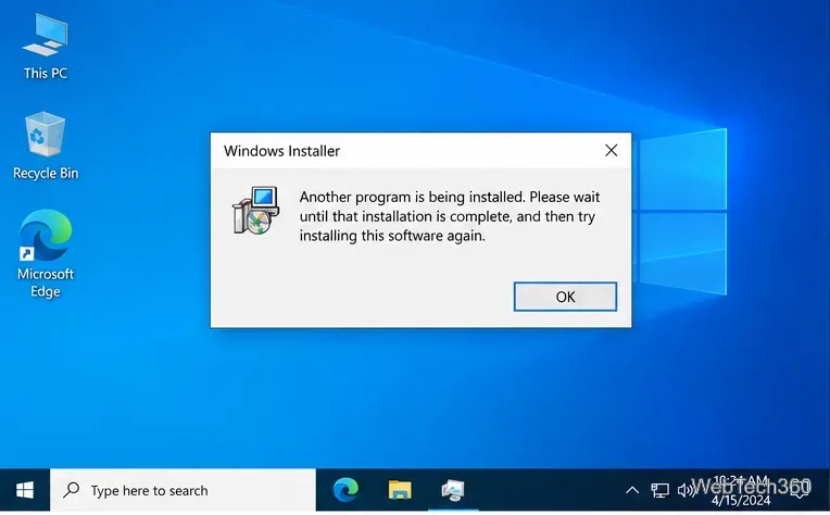 Cómo solucionar el error "Se está instalando otro programa" en Windows 10