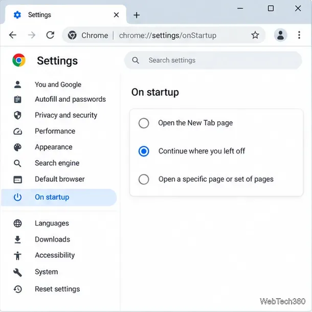 Despre pagina Chrome care verifică actualizările browserului