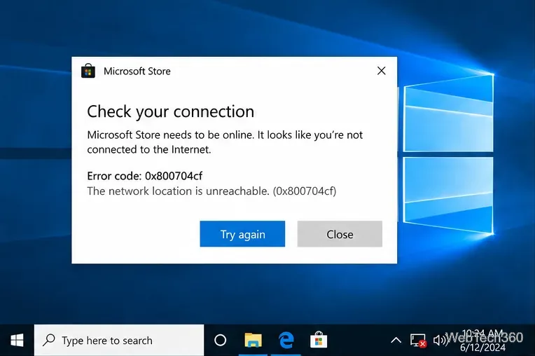 So beheben Sie den Fehlercode 0x800704cf unter Windows 10