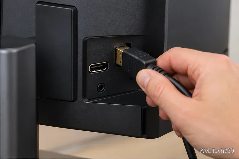 Windows 10 Display settings show a recommended resolution and the monitor’s supported refresh-rate choices