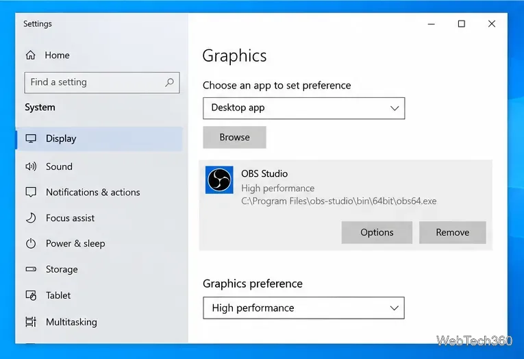เมนูช่วยเหลือของ OBS Studio เปิดอยู่ โดยมีรายการไฟล์บันทึกและรายงานข้อผิดพลาดปรากฏให้เห็น