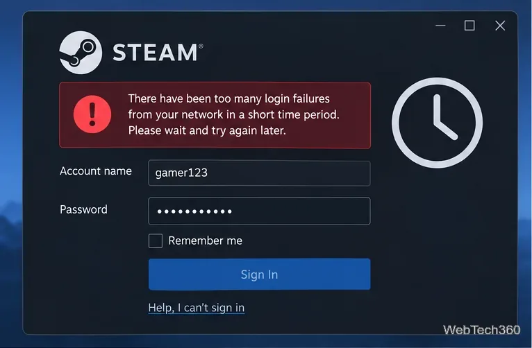 Steamの「ネットワークからのログイン失敗が多すぎます」エラーを修正する方法