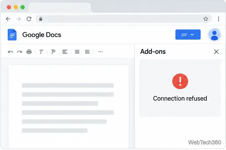Come risolvere l'errore "docs.google.com ha rifiutato la connessione"