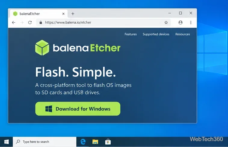 Comment flasher une carte SD sous Windows 10 avec balenaEtcher