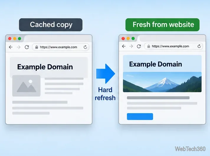ブラウザを強制的にリフレッシュする方法：Chrome、Edge、Firefox、Opera、Safari