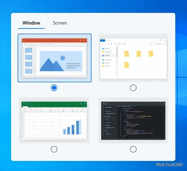 So blenden Sie eine App beim Teilen Ihres Bildschirms unter Windows 10 aus
