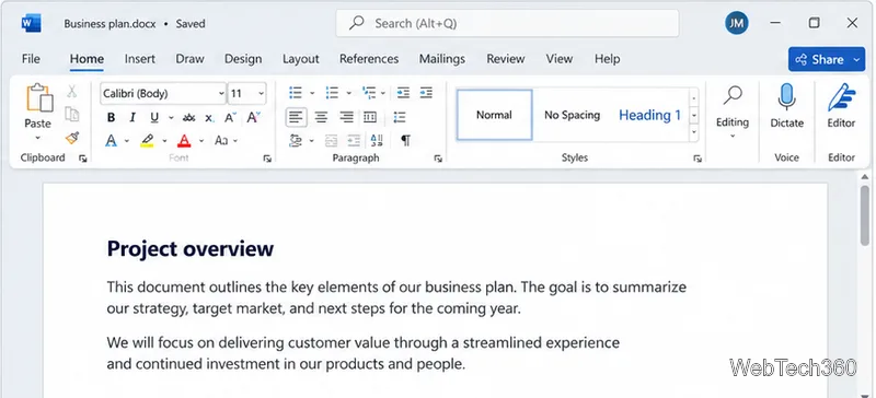Как скрыть строку поиска в строке заголовка Office 365