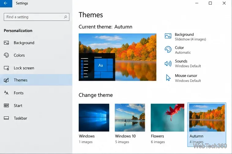 วิธีการนำเข้าและส่งออกธีมใน Windows 10