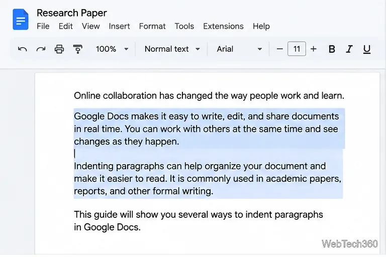 Как сделать отступы в абзацах Google Docs: пошаговое руководство