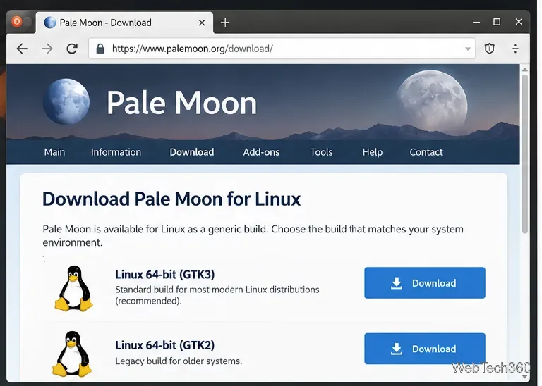 Come installare e utilizzare il browser Pale Moon su Linux