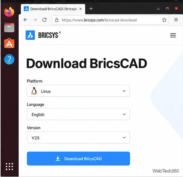 How to Install BricsCAD Shape on Linux With V25