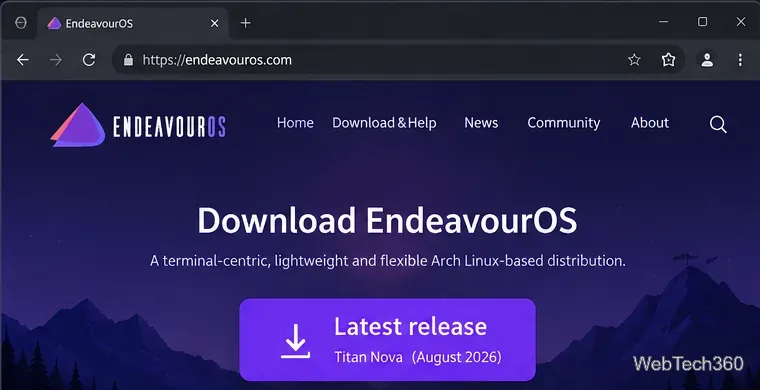 Come installare EndeavourOS su un PC