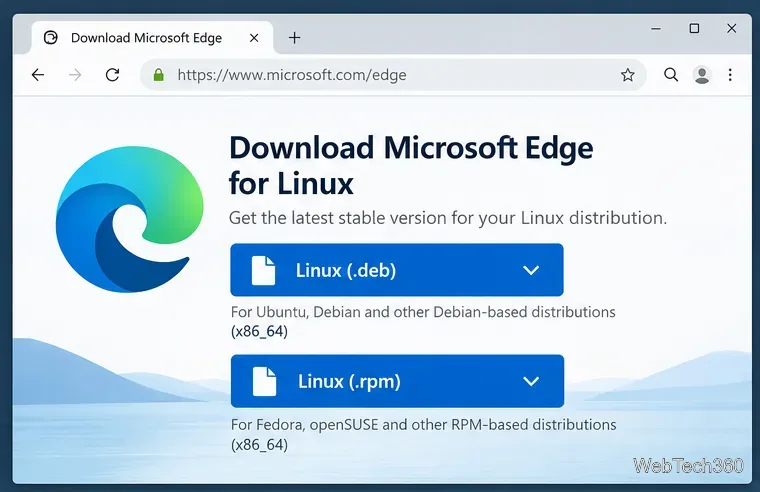 Come installare Microsoft Edge stabile su Linux