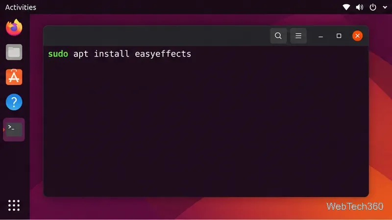Come installare PulseEffects su Linux con Easy Effects