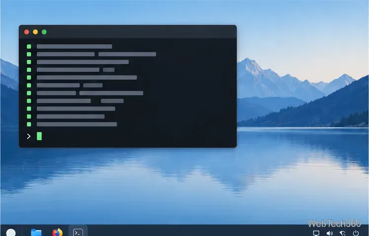 Fenêtre de terminal Linux avec vérifications d'installation des paquets terminées