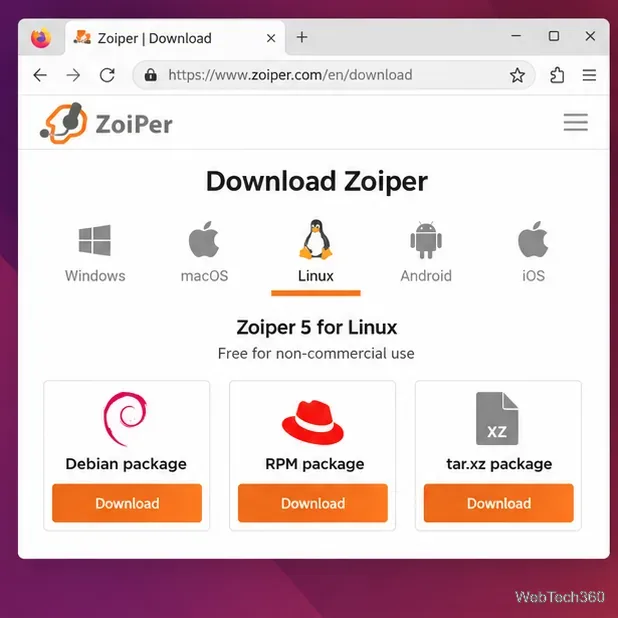 Comment installer Zoiper sous Linux