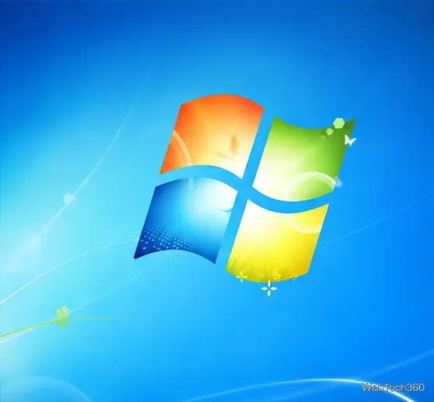 Imaginea de fundal a desktopului Windows 7 este afișată după repornire pentru a testa conectarea automată