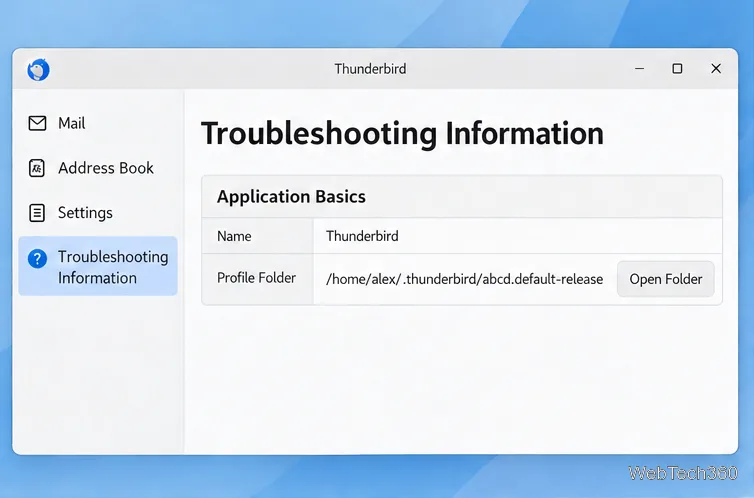 Cum să-ți faci profilul de e-mail Thunderbird portabil pe Linux