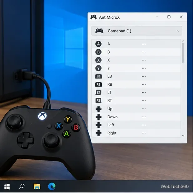 Wie man in Windows 10 einen Controller Tastaturtasten zuordnet