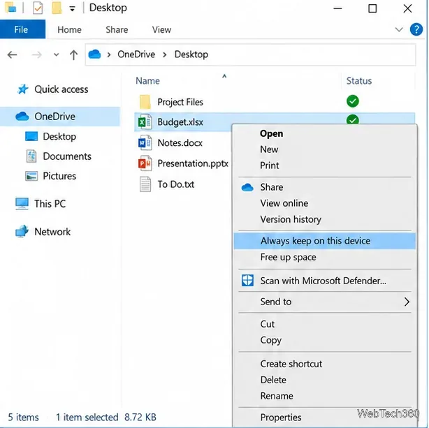 Как переместить папку «Рабочий стол» из OneDrive в Windows 10