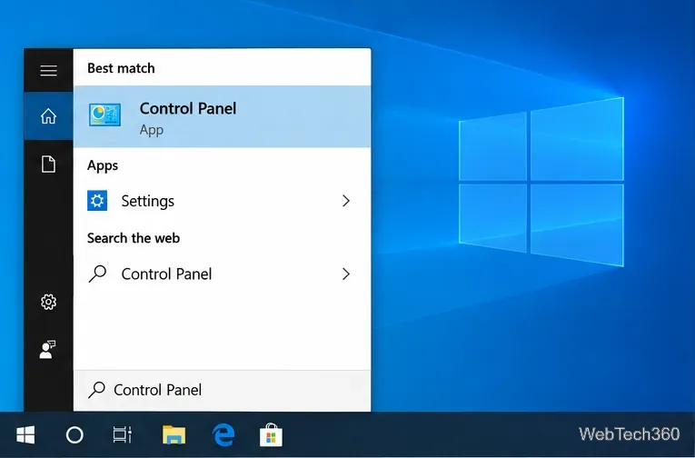Как открыть панель управления «Параметры электропитания» на рабочем столе Windows 10