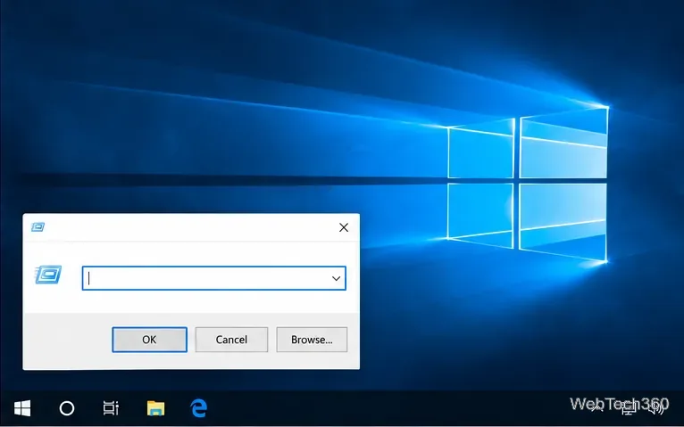 Caseta de dialog Executare din Windows 10 cu câmpul Deschidere pregătit pentru comanda Panou de control