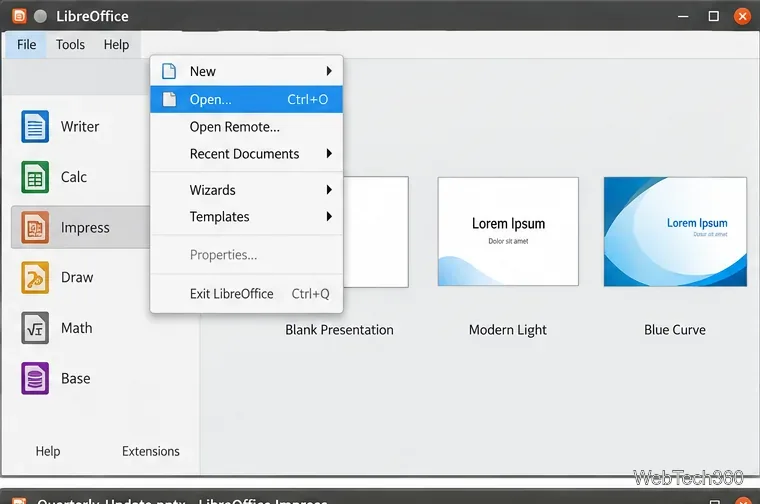 How to Open Microsoft PowerPoint Files in LibreOffice Impress