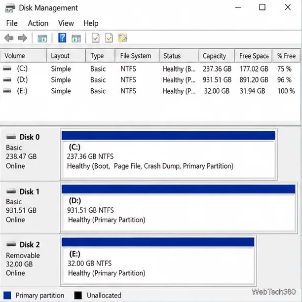 How to Partition a USB or SD Card With Disk Management in Windows 10
