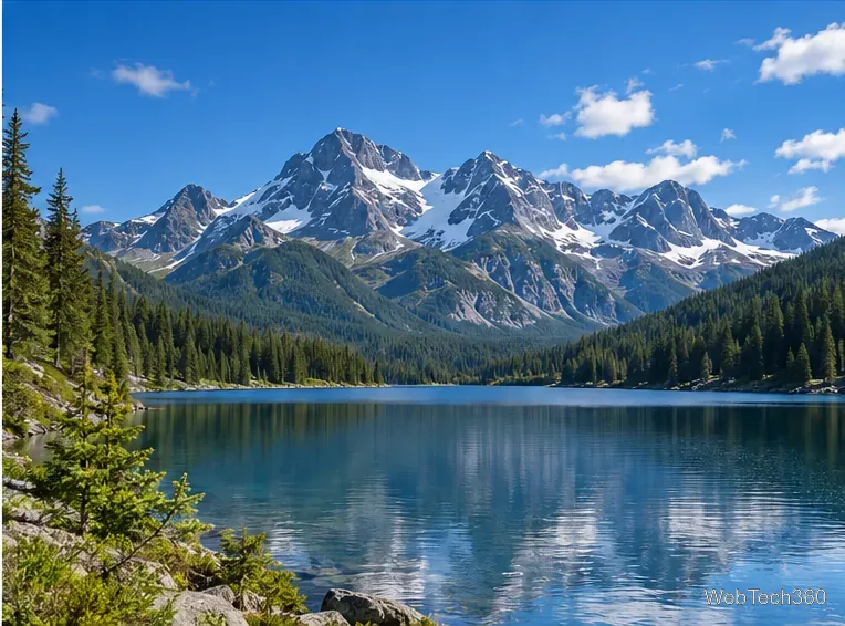 Full-screen landscape video illustration representing ffplay playback without a permanent control bar