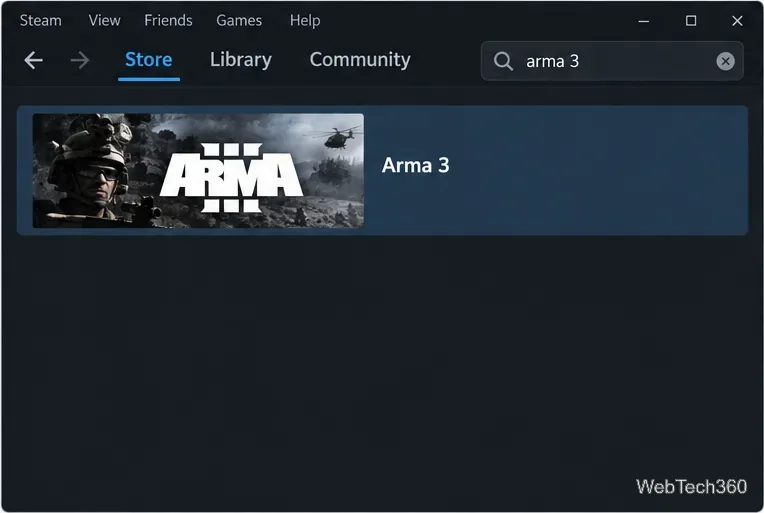 Risultati della ricerca su Steam Store con Arma 3 selezionato