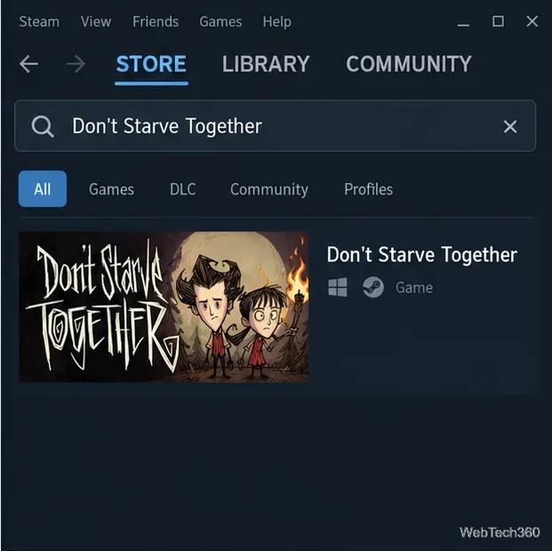 Rezultatele căutării în Magazinul Steam pentru Don't Starve Together