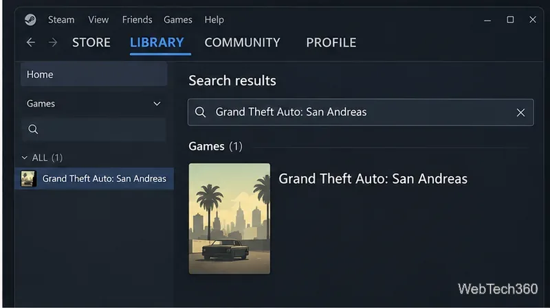 Steamライブラリの検索結果:Linux版グランド・セフト・オート・サンアンドレアス