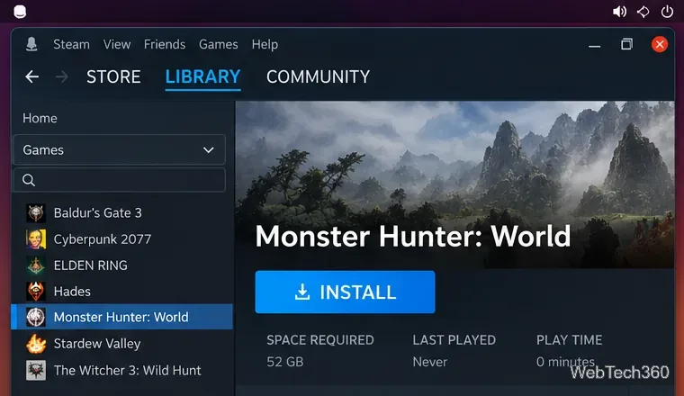 Come giocare a Monster Hunter: World su Linux con Steam Proton