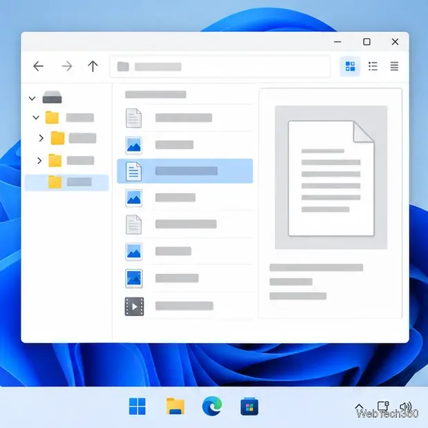 A file browser shows a selected document and its preview in a side pane.