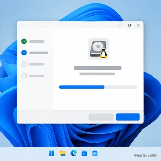 A Windows installer window displaying an installation progress step for a disk-reading utility.