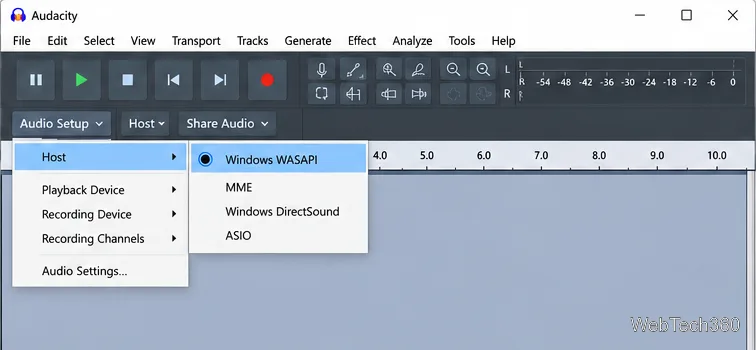 So nehmen Sie mit Audacity Audio aus einer App unter Windows 10 auf