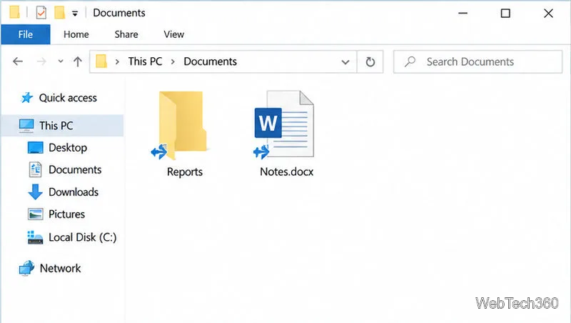 Cum să elimini cele două săgeți albastre din pictogramele de fișiere sau foldere din Windows 10