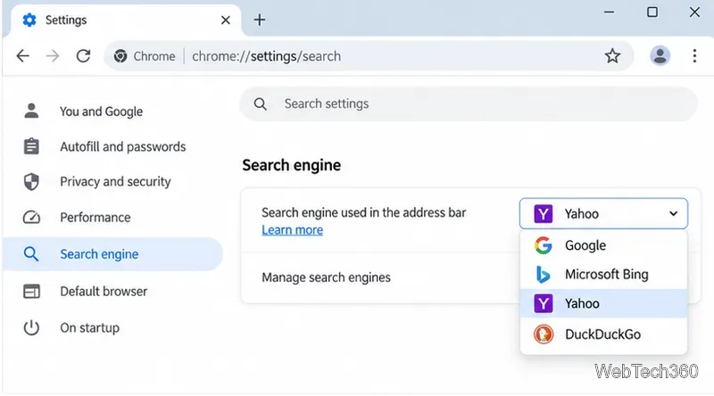 Comment supprimer Yahoo Search de Chrome et bloquer les redirections