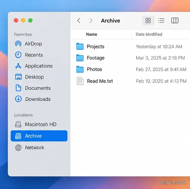 วิธีเปลี่ยนชื่อดิสก์บน macOS ใน Finder