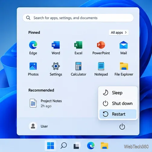 Como reiniciar o Windows 11: 5 métodos fáceis que funcionam