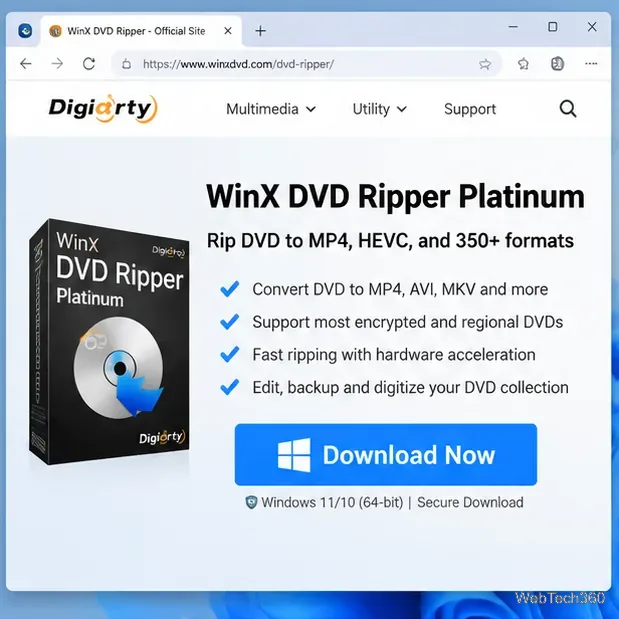 How to Rip a DVD to MP4 and Play It on Windows 10 or 11