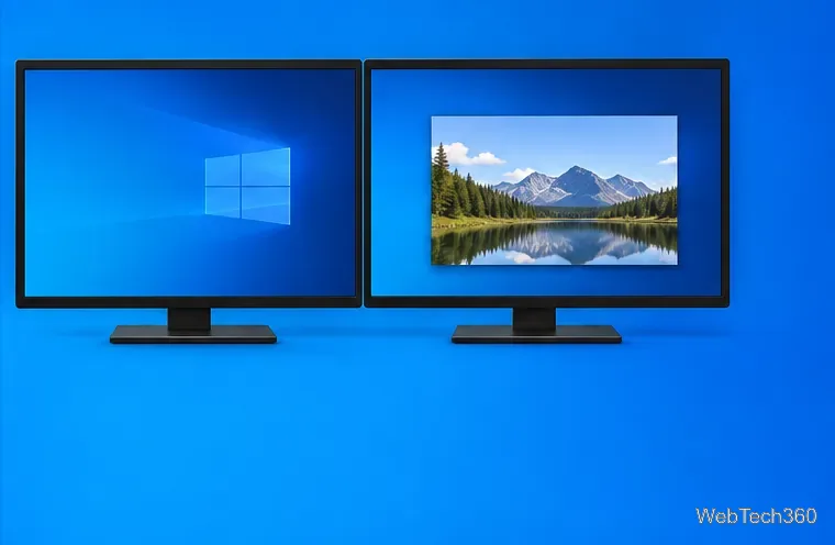 A borderless app window shown on the second monitor in an extended Windows desktop