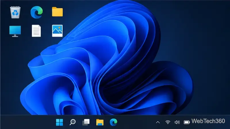 Die Windows-Desktop-Symbole wurden nach dem Laden eines gespeicherten Profils wieder ordentlich angeordnet.