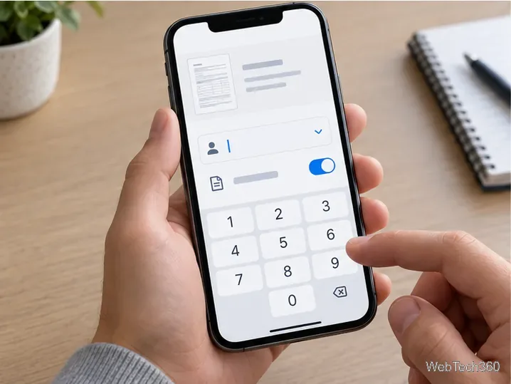 Стандартный экран создания факса на iPhone имеет поле для номера получателя и дополнительный элемент управления титульной страницей.